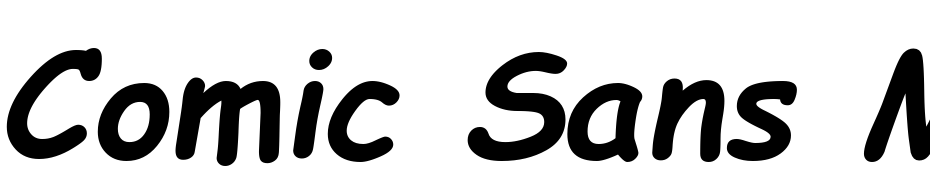Comic Sans MS Bold Italic Font Download Free